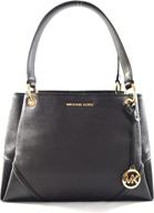 👜 michael kors women's nicole large shoulder bag tote purse handbag: chic and functional statement accessory logo