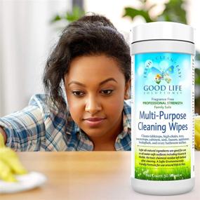 img 1 attached to 🌿 Environmentally-friendly & Biodegradable Natural Surface Cleaning Wipes