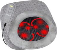 coby shiatsu massager with heat - deep tissue kneading cushion massage pad & foot cover for upper and lower back, feet - 3d rolling balls & infrared heat for targeted full body pain relief logo