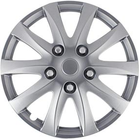 img 4 attached to 🔘 Улучшите стиль вашего Camry с набором колпаков для колес Pilot Automotive WH526-14S-BX Silver 10 Spoke 14