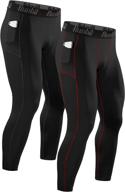 runhit compression pants: men's leggings with pocket - gear up for optimal performance and comfort on your runs! логотип