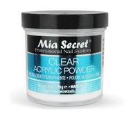 💅 mia secret clear acrylic powder for professional acrylic nail system - 4 oz. logo
