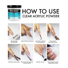 img 2 attached to 💅 Mia Secret Clear Acrylic Powder for Professional Acrylic Nail System - 4 oz.