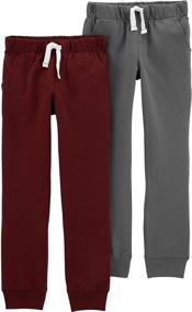 img 1 attached to French Active Jogger Boys' Clothing for Pants by Carters Toddler