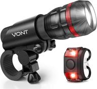 🚴 vont 'scope' bike light – easy installation without tools | high-powered bicycle headlight, suitable for mountain, street, and kids bikes | front & back illumination logo