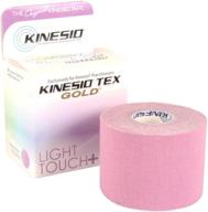 🟪 kinesio taping - tex gold light touch - fuji purple elastic therapeutic athletic tape - 2 in. x 13 ft логотип