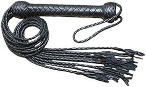 img 4 attached to Ardour Crafts Genuine Real Leather 🐴 Whip FL-016 for Horse Training and Taming (Black)