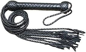 img 1 attached to Ardour Crafts Genuine Real Leather 🐴 Whip FL-016 for Horse Training and Taming (Black)