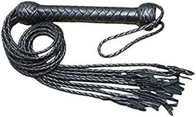 img 3 attached to Ardour Crafts Genuine Real Leather 🐴 Whip FL-016 for Horse Training and Taming (Black)