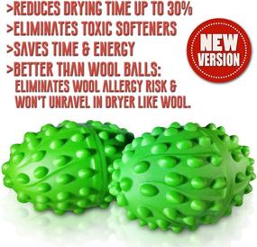 img 3 attached to Dryer Balls XL - Premium Eco-Friendly Laundry Softener & Wrinkle Release | Long-lasting Reusable Alternative to Liquid Softener, Dryer Sheets & Wool | Vegan & Sheep Safe | Includes 2-Year USA Warranty