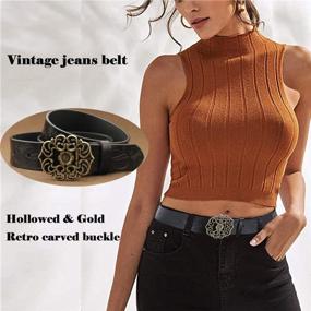 img 3 attached to 👗 Stylish Leather Women's Vintage Genuine ALAIX Accessories for Belts - A Classic Addition to Your Wardrobe