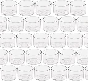img 2 attached to 🕯️ 100 Clear Plastic Tealight Holders for DIY Candle Making with 100 Candle Wicks included