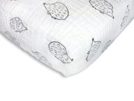 🦔 hedgehog cotton muslin sheet by swaddledesigns logo