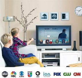 img 3 attached to 📺 Enhanced HD Digital TV Antenna (2019 Upgrade), 130+ Mile Long-Range Reception Indoor HDTV Antenna with Amplifier, Supports 4K 1080P VHF UHF TV Channels, Compatible with Fire TV Stick