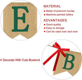 img 2 attached to Believe Burlap Banner Christmas Decoration