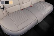 🚗 protect your car's back seat in style and comfort with big ant back seat covers - gray pu leather separated seat cover for most cars, suvs, and vehicles logo