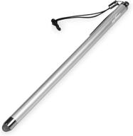 🖊️ boxwave evertouch slimline stylus pen for ipad - metallic silver: precise fibermesh tip for apple ipad logo