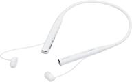 partron pbh-300 bluetooth wireless neckband headset - hd stereo, 🎧 long battery, 2mic, magnetic earbuds - perfect for all bluetooth devices (white) logo