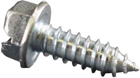 img 4 attached to 🔩 Donkey Auto Products License Plate Screws - #14 x 0.75" Slotted Hex Head - American - 100 per Box