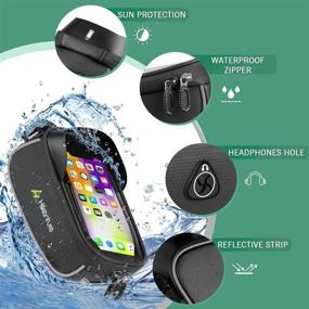 img 3 attached to 🚲 Hikenture Bike Frame Bag Phone Holder - Waterproof Bicycle Phone Mount Top Tube Front Storage Case - 6.5" Touch Screen Large Cycling Handlebar Pack for iPhone 11 Pro Plus XS Max Samsung Galaxy S20