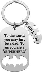img 3 attached to Daughter Birthday Keychain Stainless Dad Mom Daughter