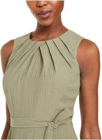 img 1 attached to Calvin Klein Womens Sleeveless Pleated