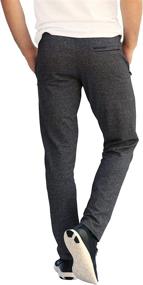 img 2 attached to SCR SPORTSWEAR Men's Sweatpants, 30/33/36 Inseam, Pockets, Tapered Joggers, Slim Fit Open Bottom Pants for Tall Men