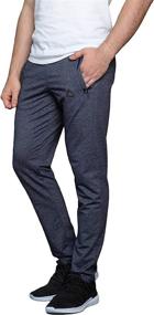 img 4 attached to SCR SPORTSWEAR Men's Sweatpants, 30/33/36 Inseam, Pockets, Tapered Joggers, Slim Fit Open Bottom Pants for Tall Men