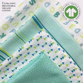 img 3 attached to 👶 Peekaboo Organic Cotton Muslin Swaddles: Premium Nursery Bedding at Kids' Home Store