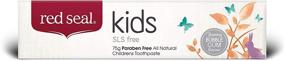 img 4 attached to 🍌 Kids' Red Seal Non Fluoride Toothpaste with No SLS or Parabens – Gentle Banana Peach Bubblegum Low Mint Flavor, Swallow-Safe and Low Abrasive Remineralizing Toothpaste for Children (Single)
