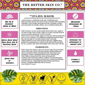 img 1 attached to The Better Skin Co. Lava Magik: Exfoliating Face Cleanser, Scrub, and Mask – French Volcanic Lava, Pore Cleansing, Blackhead Reducing, Skin Tightening Cream (2 oz)