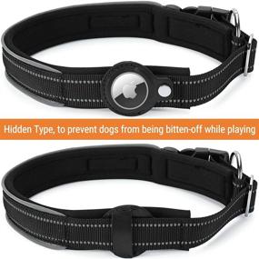 img 3 attached to 🐶 Durable DEYACE Airtag Dog Collar: Reflective, Adjustable, Quick Release, and Padded for Small, Medium, and Large Dogs