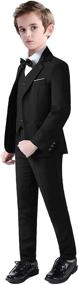 img 3 attached to 👕 Matching Boys' Clothing: Toddler Tuxedo Formal Outfits, Suits, and Sport Coats