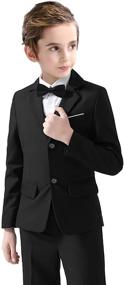 img 1 attached to 👕 Matching Boys' Clothing: Toddler Tuxedo Formal Outfits, Suits, and Sport Coats