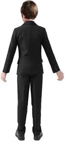 img 2 attached to 👕 Matching Boys' Clothing: Toddler Tuxedo Formal Outfits, Suits, and Sport Coats