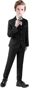 img 4 attached to 👕 Matching Boys' Clothing: Toddler Tuxedo Formal Outfits, Suits, and Sport Coats