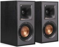 🔊 klipsch r-41m black bookshelf home speaker set - powerful & detailed sound, pack of 2 logo