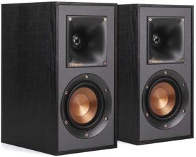 img 4 attached to 🔊 Klipsch R-41M Black Bookshelf Home Speaker Set - Powerful & Detailed Sound, Pack of 2