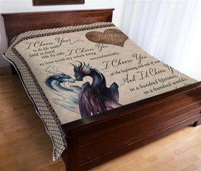 img 3 attached to 🐉 Dragon Quilt Bedding Set - All-Season, King & Queen Size for Beach Trips - Birthday, Thanksgiving & Xmas Gift for Dad, Mom, Husband, Wife, Kids, Son & Daughter - Queen (90x80 inches)