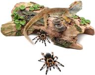 🐊 bwogue reptile habitat décor: log hideouts for lizards, leopard geckos, spiders, snakes, fish, shrimp, and turtles логотип