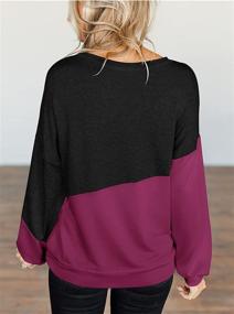 img 3 attached to 👚 Shop Now for Trendy Dbtanjy Women's Long Sleeve Color Block Tunic Tops – Ultimate Comfort & Style!