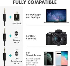 img 3 attached to 🎙️ Семероук Двухголовый USB-микрофон для компьютера с адаптером - универсально совместим с ноутбуками, настольными компьютерами, ПК, Mac, смартфонами, камерами, подкастингом, играми, удалённой работой и другими устройствами