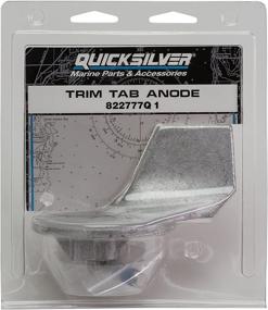img 1 attached to Enhanced Quicksilver 822777Q1 Aluminum Trim Tab Anode for Mercury or Mariner Outboards and MerCruiser Stern Drives with High Rake Propellers