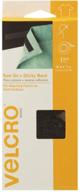 🎀 velcro brand home décor sew on loop and adhesive backed hook tapes, black, 6' x 1 inch logo