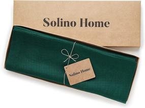 img 2 attached to Luxurious Solino Home Pure Linen Placemats for Elegant Dining