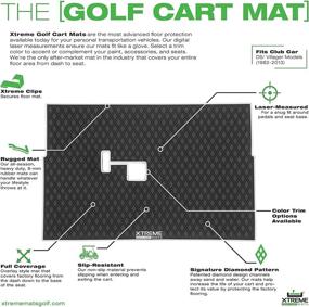 img 1 attached to 🚗 Xtreme Mats - Full Coverage Club Car DS Golf Cart Mat: Perfect Fit for DS (1982-2013) and Villager (1982-2018) Models