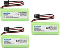 🔋 kastar 3-pack aaax2 2.4v msm 1000mah ni-mh rechargeable battery - compatible with uniden bt-1008 bt-1016 bt1008s dect20602 dect 2080 dect 2060-2 dwx-207 dect20854wx dect21802 - dantona batt-1008 empire cph-515b logo