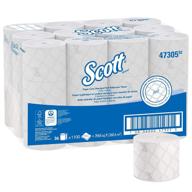 🧻 scott pro бумажный рулон высокой емкости для ванной комнаты (47305): 36 рулонов/коробка, 2-слойный, 1,100 листов/рулон – белый туалетный бумага для долговременной свежести. логотип