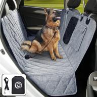 🐾 premium dog car seat cover for backseat - hammock style with mesh window - 900d oxford fabric - scratchproof & durable - perfect for suvs & trucks logo