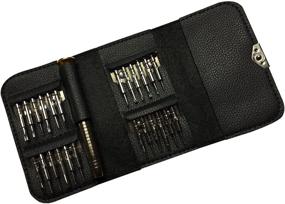 img 1 attached to 🔧 Versatile 25in1 Precision Screwdriver Wallet Set: Repair Tools Kit for MacBook, iPhone, LG, Samsung, Xbox, Wii, and more!